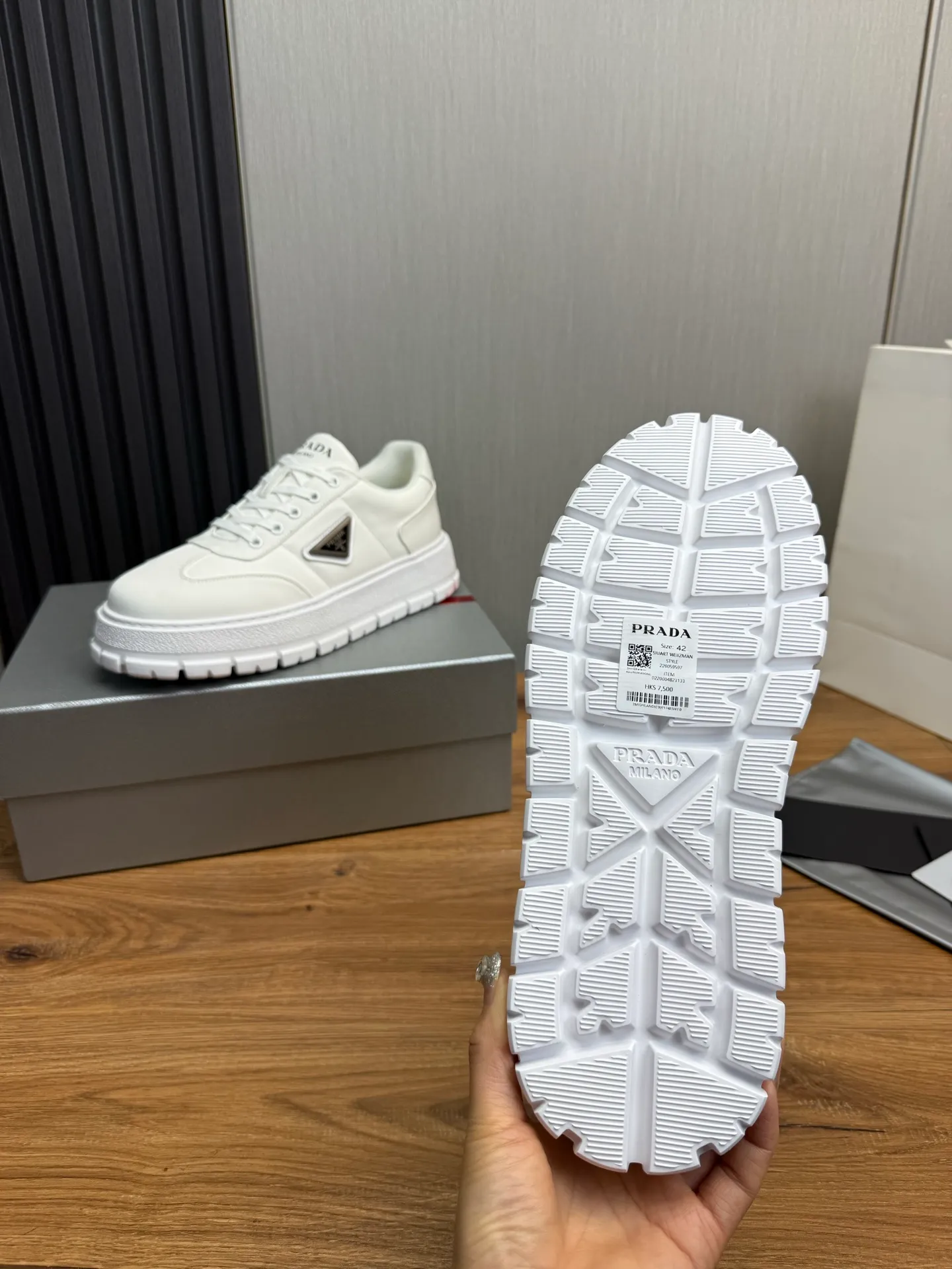 Men's shoes 💰560💰 [PRADA] Popular men's shoes shipped 👏Official website synchronized ⬆️Original imported waterproof fabric + cowhide lining, 1⃣️:1⃣️reproduction, original sole, 38-45 (45. Customized, non-refundable)